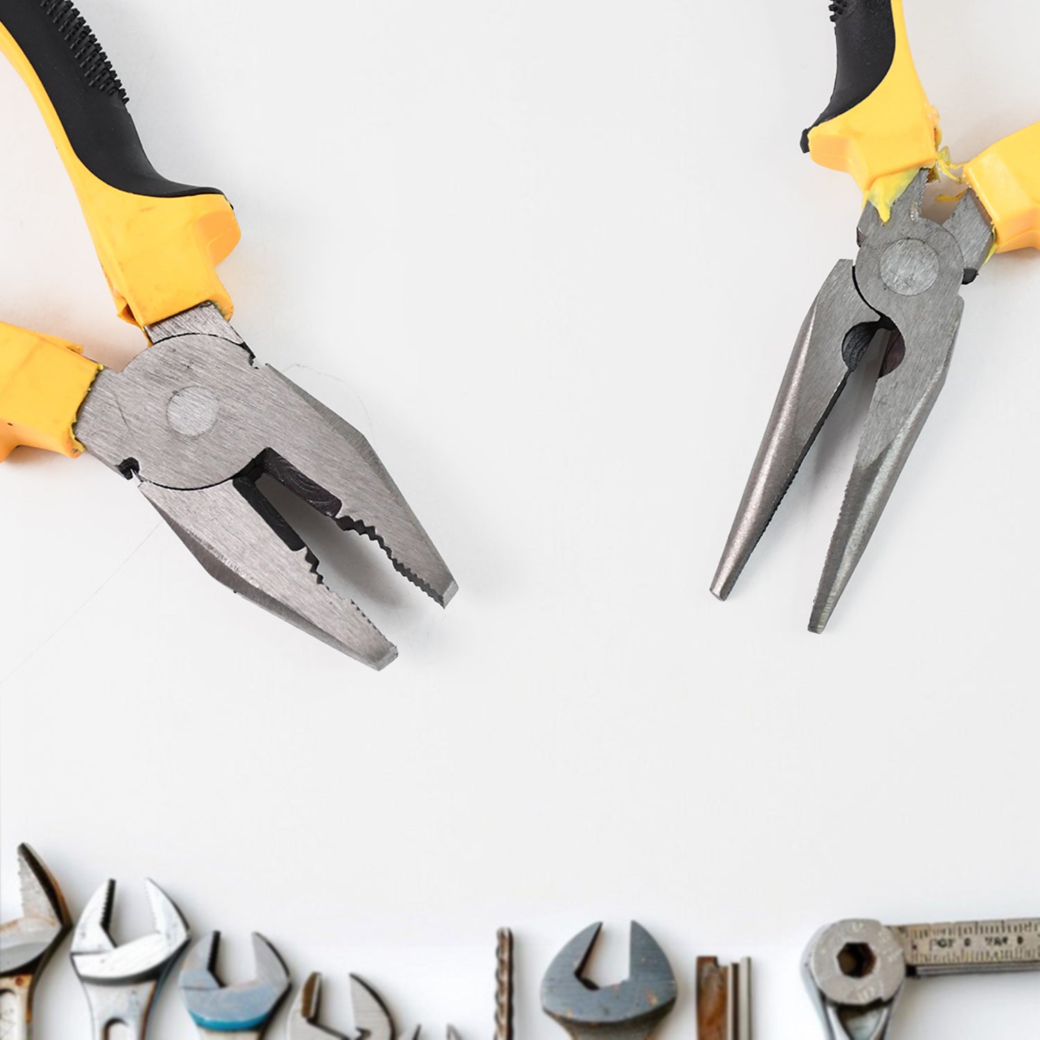 Long Nose Plier And Flat Mouth Plier Combo Tools (2 Pc Set) Long Nose Plier And Flat Mouth Plier Combo Tools (2 Pc Set)